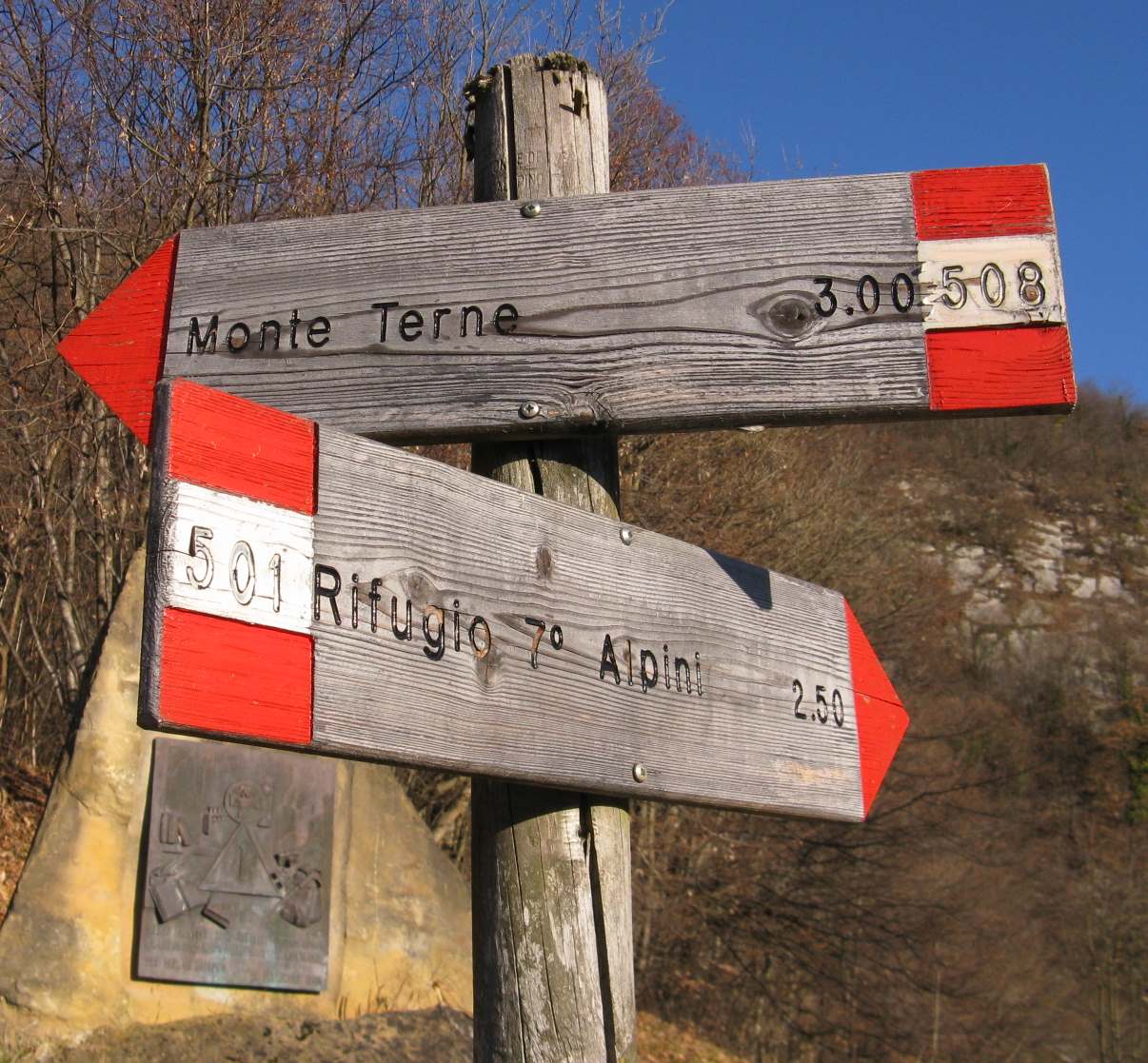 Monte Terne: bel Panorama sul gruppo della Schiara